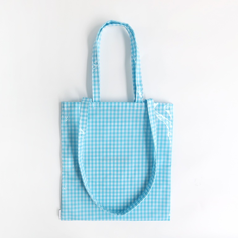 TEMBEA テンベア｜3HANDLE TOTE　GINGHAM SAX
