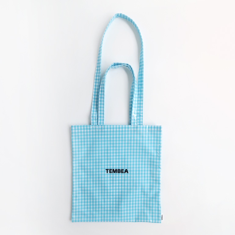 TEMBEA テンベア｜3HANDLE TOTE　GINGHAM SAX