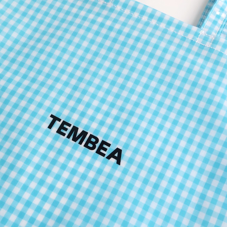 TEMBEA テンベア｜3HANDLE TOTE　GINGHAM SAX