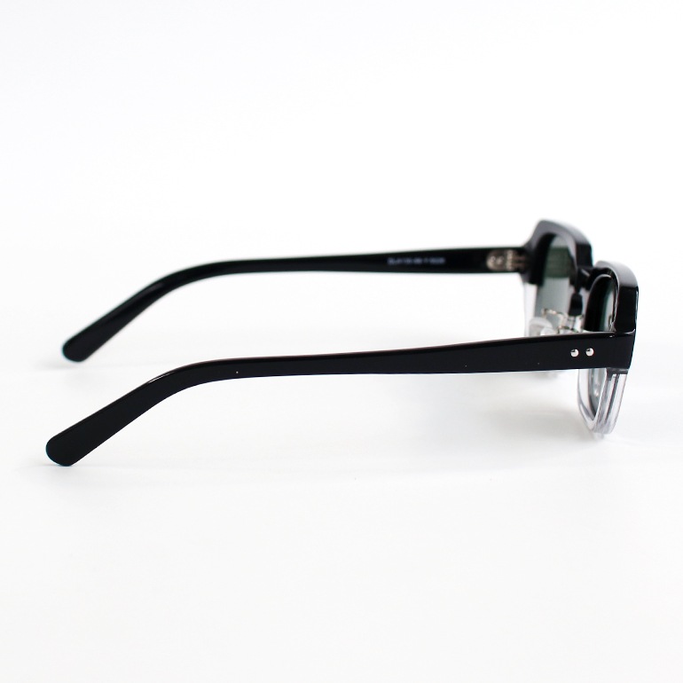 USSタイプ S9 アイウェア フレーム (ピュアブラック/クリア×グレー)