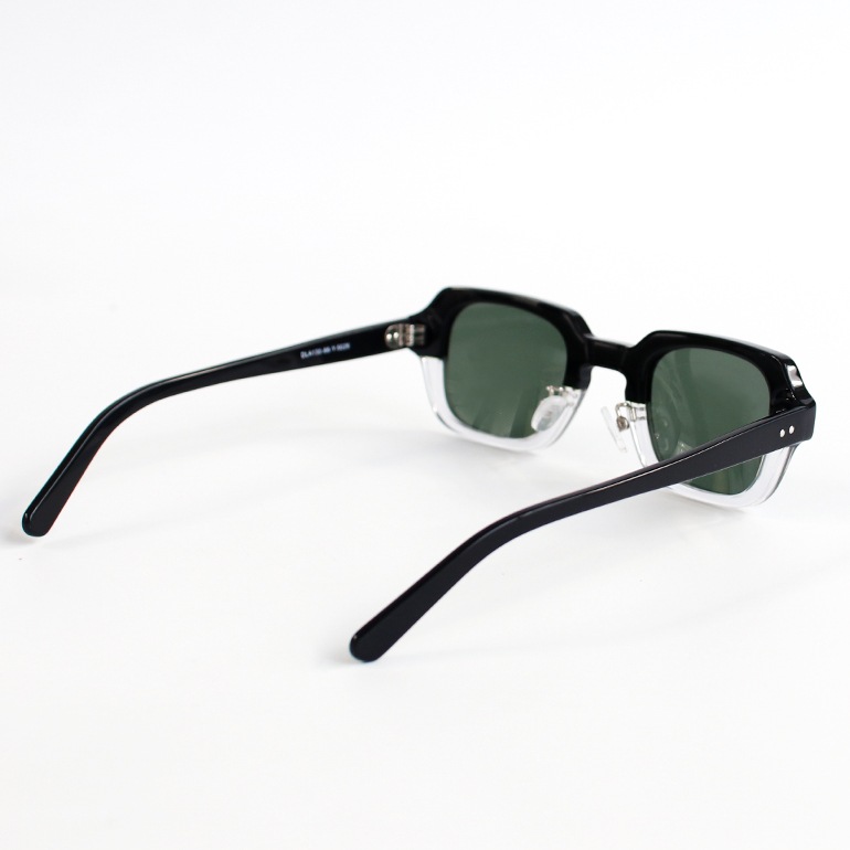 USSタイプ S9 アイウェア フレーム (ピュアブラック/クリア×グレー)