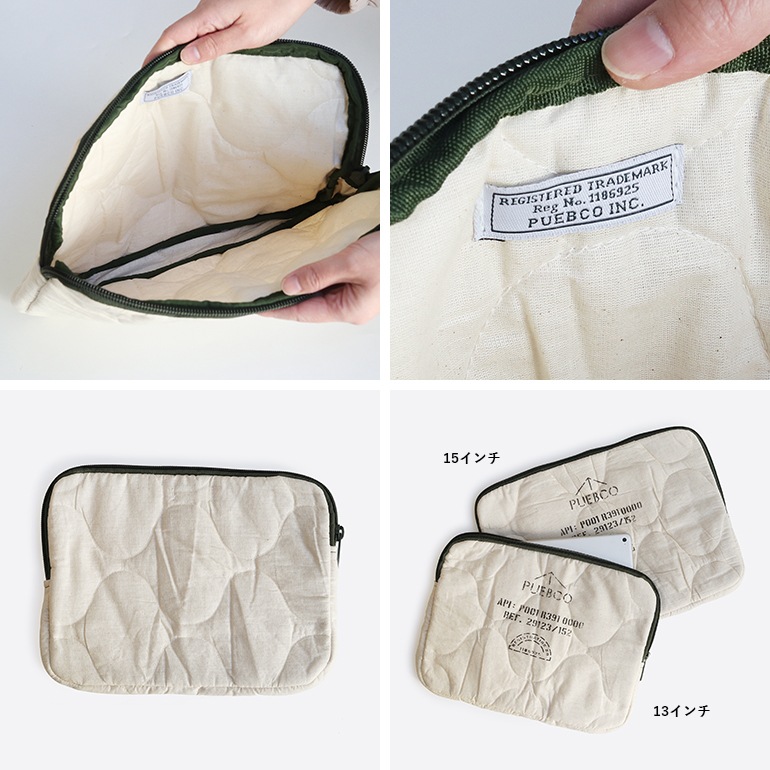 PUEBCO プエブコ｜QUILTED LAPTOP CASE / 13