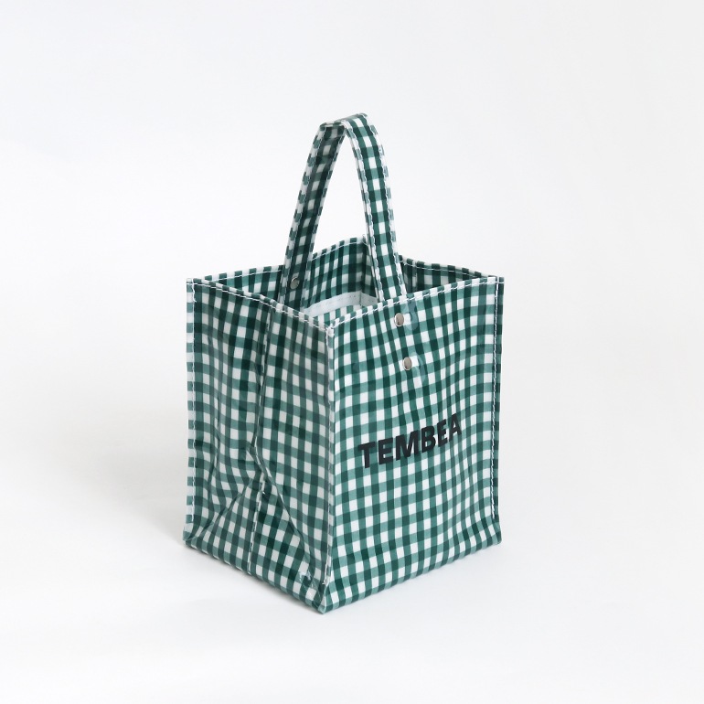 TEMBEA テンベア｜CUBE TOTE GINGHAM GREEN 通販｜DUPON35