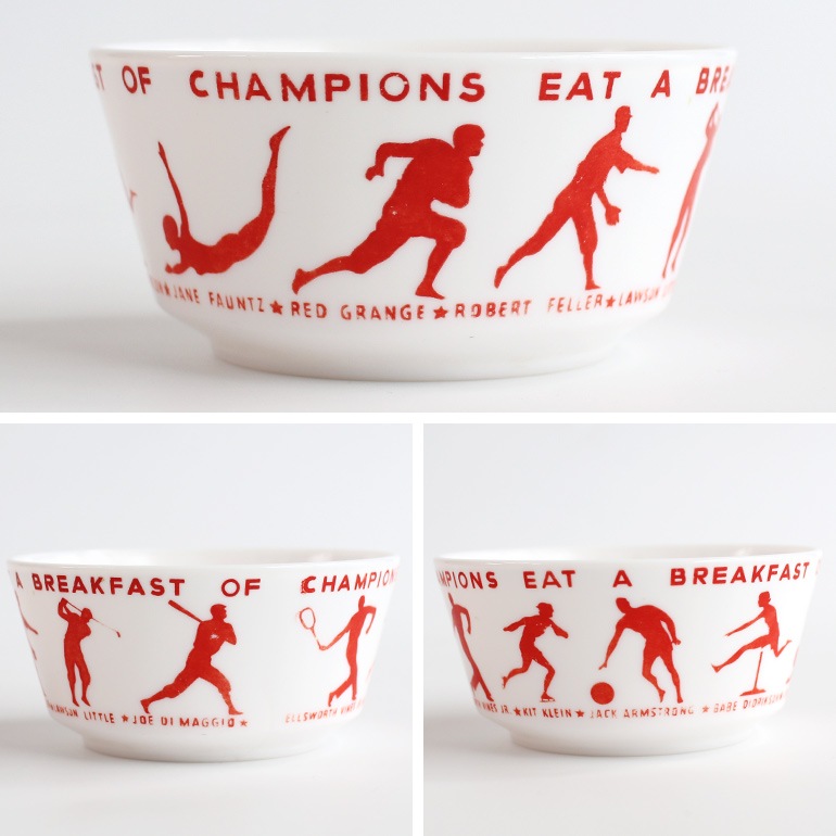 VINTAGE｜Hazelatlas シリアルボウル CHAMPIONS