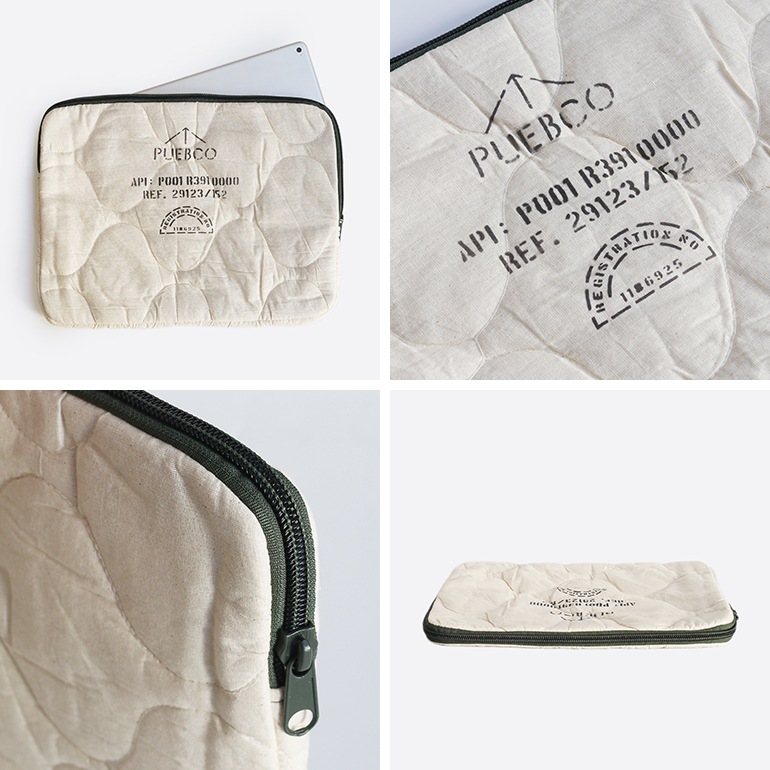 PUEBCO プエブコ｜QUILTED LAPTOP CASE / 15