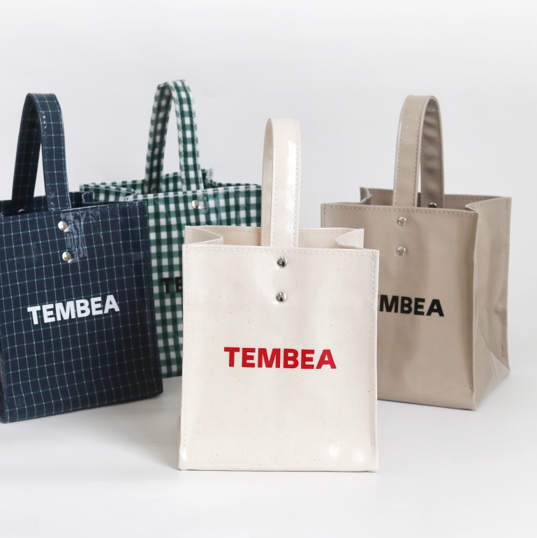 TEMBEA テンベア｜CUBE TOTE　CHECK BLUE
