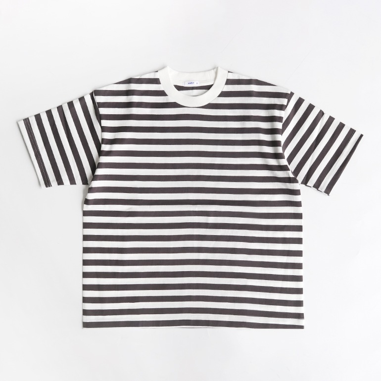 maillot マイヨ｜Tube Border Long S/S-Tee　LIGHT BROWN