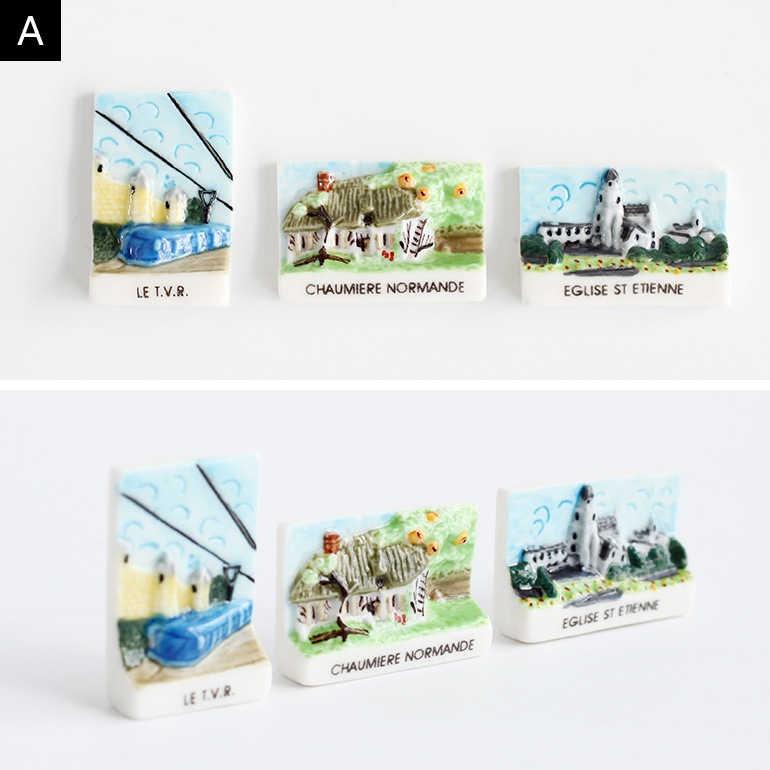 VINTAGE｜feve フェーヴ【Landmark in France】3点セット France