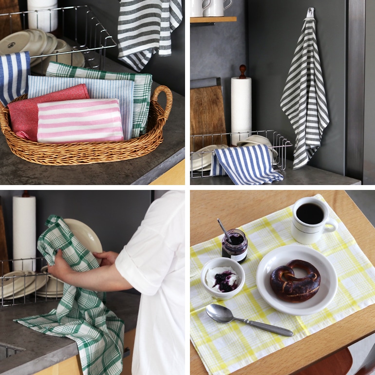 VETLER ベトラー｜キッチンクロス　キャンディーストライプ