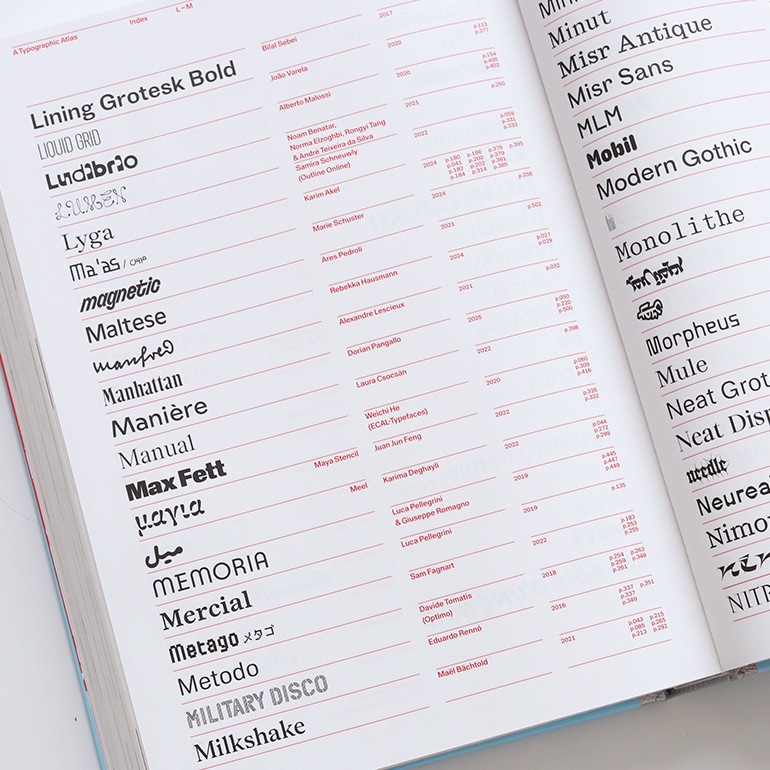 ECAL - A TYPOGRAPHIC ATLAS