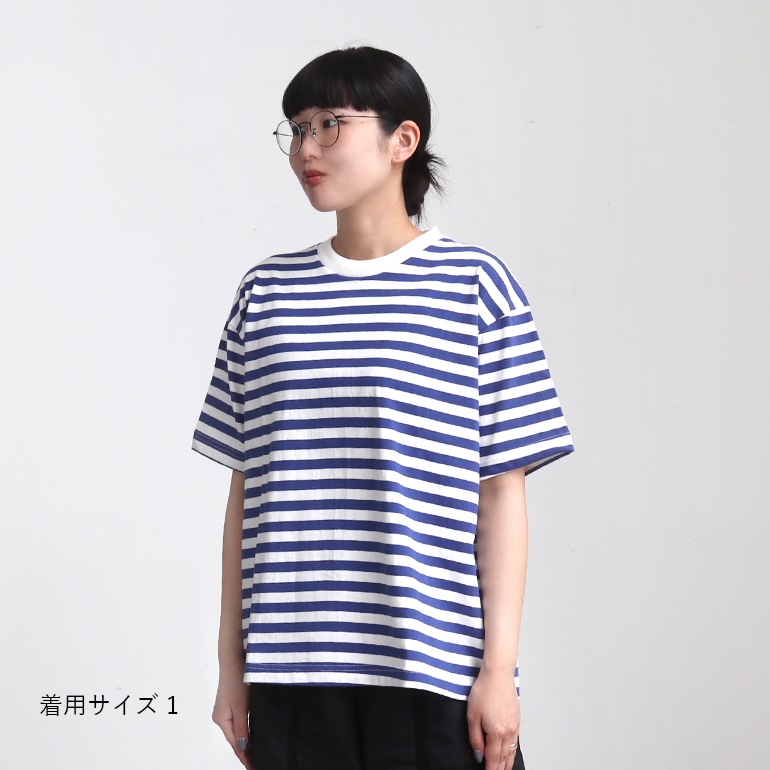 【取扱い終了/セール】maillot マイヨ｜Tube Border S/S-Tee　PURPLE