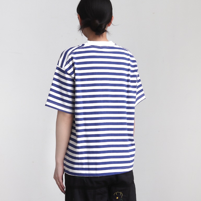 【取扱い終了/セール】maillot マイヨ｜Tube Border S/S-Tee　PURPLE
