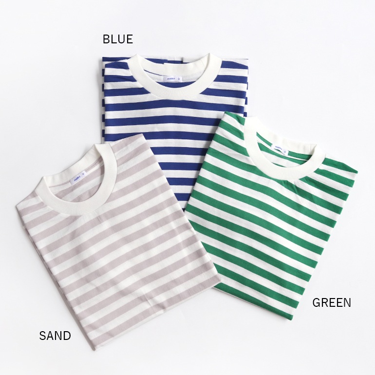 【取扱い終了/セール】maillot マイヨ｜Tube Border S/S-Tee　PURPLE