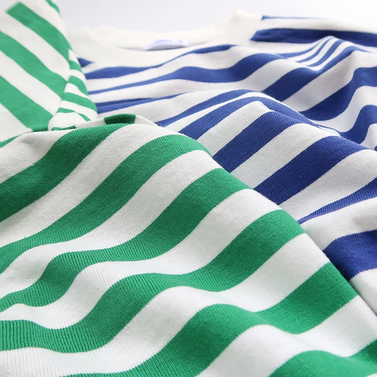 【取扱い終了/セール】maillot マイヨ｜Tube Border S/S-Tee　PURPLE