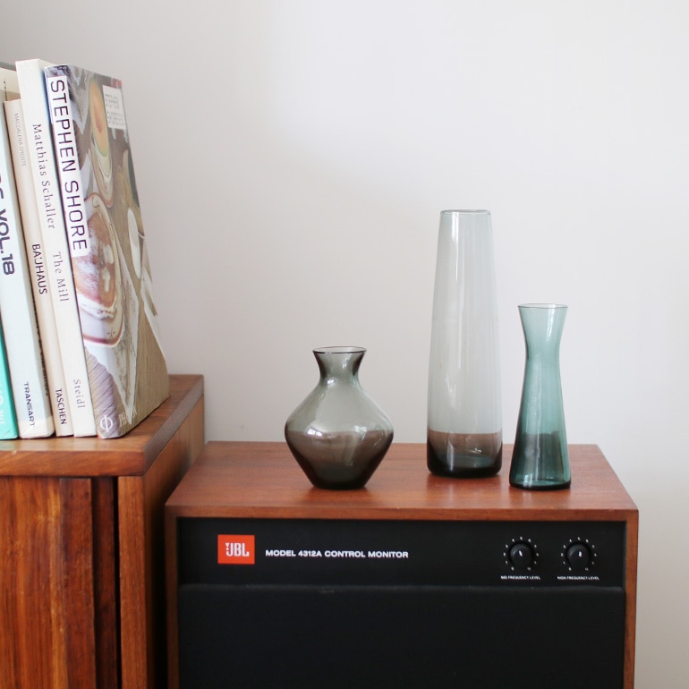 バウハウス　ヴィルヘルム・ヴァーゲンフェルト　花瓶 VINTAGE｜Wilhelm Wagenfeld Glass vase 15cm 50's Germany WMF製 通販