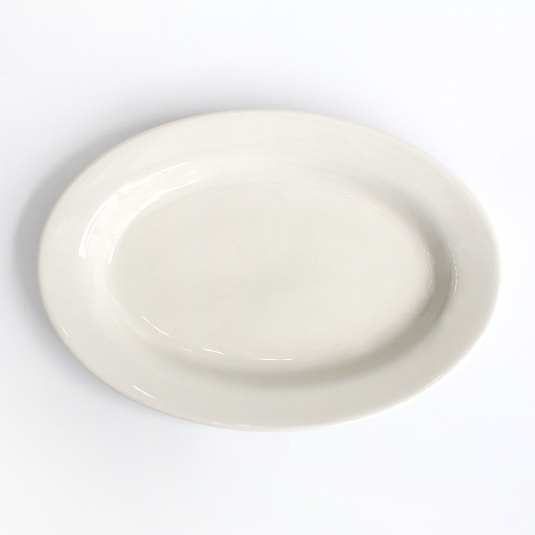 Tuxton タクストン｜Eggshell Oval Plate 32cm