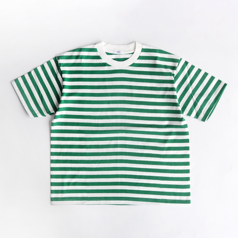 maillot マイヨ｜Tube Border Long S/S-Tee　GREEN