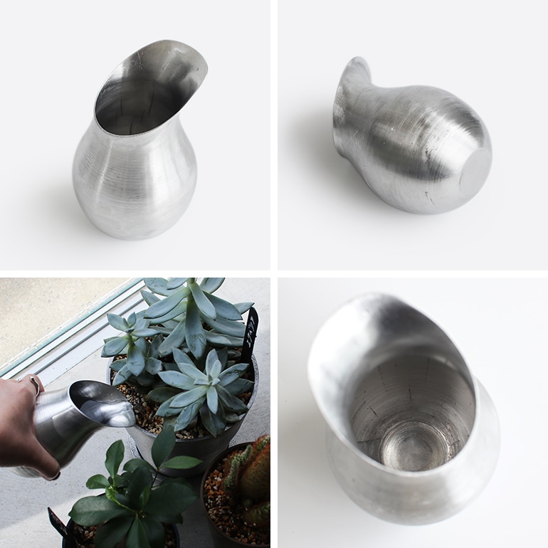 水やりにちょうど良いアルミの水差し【L】
