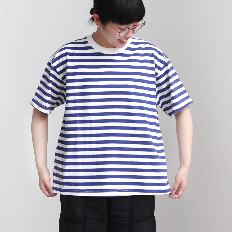 【取扱い終了/セール】maillot マイヨ｜Tube Border S/S-Tee　ORANGE