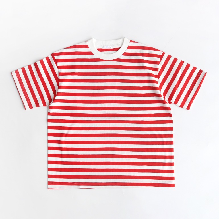 【取扱い終了/セール】maillot マイヨ｜Tube Border S/S-Tee　ORANGE