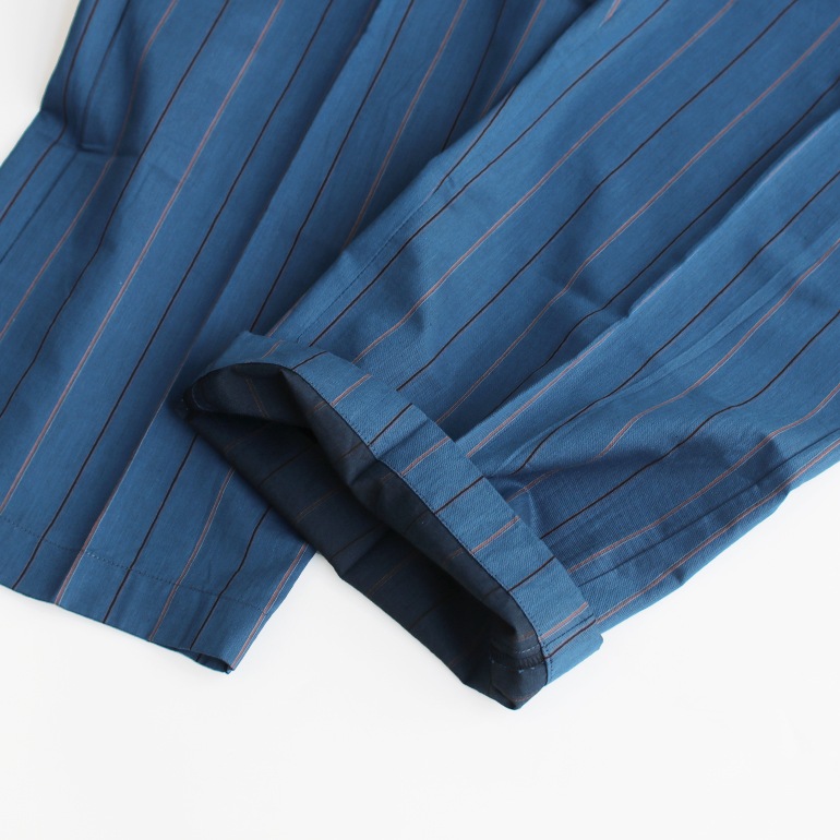 PUEBCO プエブコ｜COMFORT PANTS【COTTON STRIPE】Blue