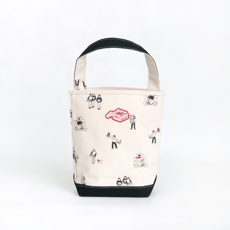 TEMBEA テンベア｜BAGUETTE TOTE SMALL PIZZA+WAPPEN/BLACK 通販｜DUPON35