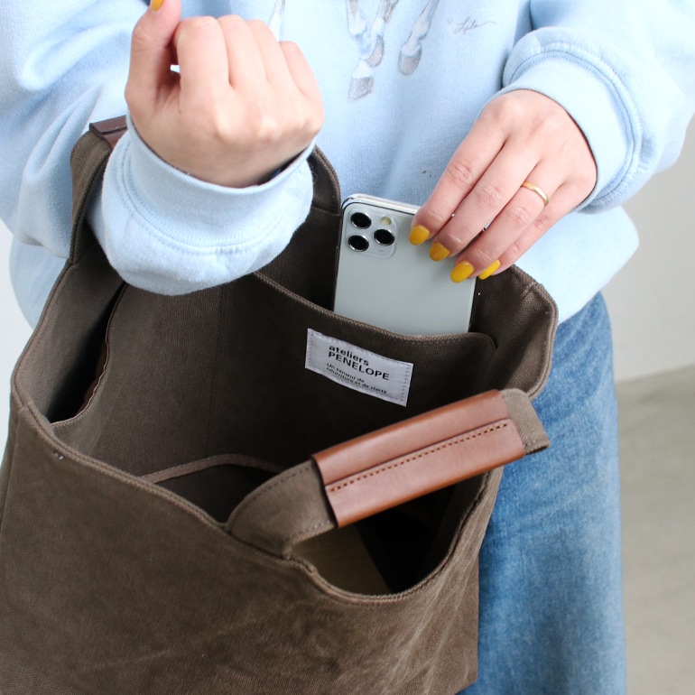 ateliers PENELOPE アトリエペネロープ｜AP ホールトート(S)　グレー