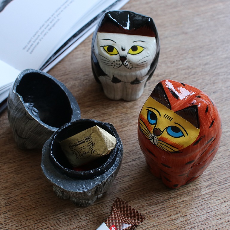 【取扱い終了/セール】DETAIL ディテール｜Papier Mache Standing Cat パピエ マシェ スタンディング キャット