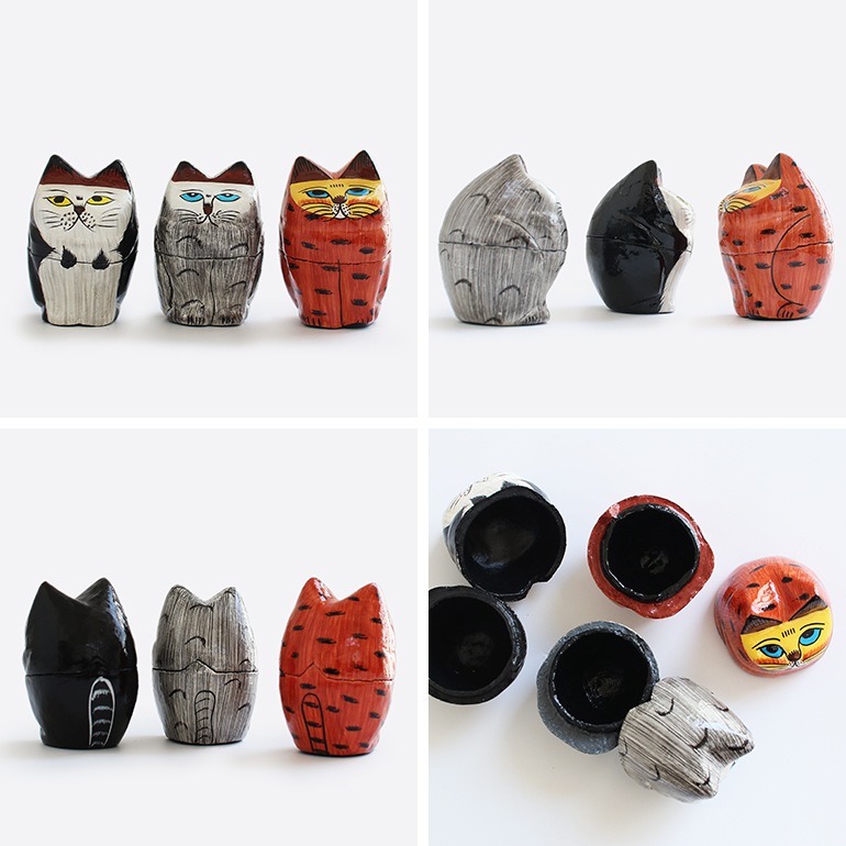 【取扱い終了/セール】DETAIL ディテール｜Papier Mache Standing Cat パピエ マシェ スタンディング キャット