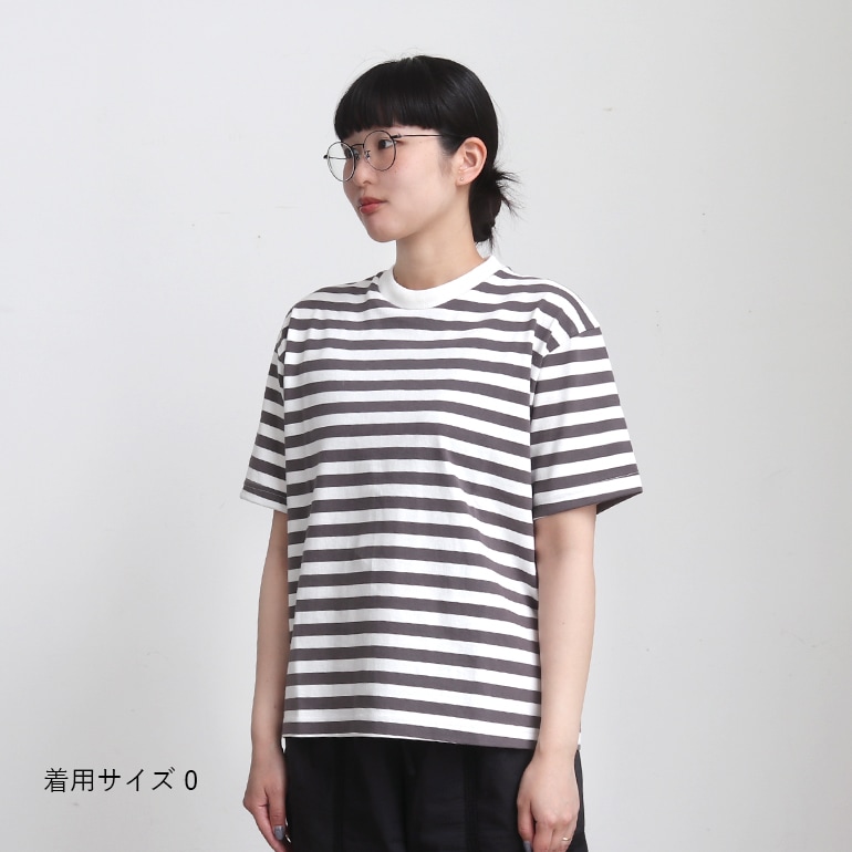 maillot マイヨ｜Tube Border Long S/S-Tee　CHERRY PINK