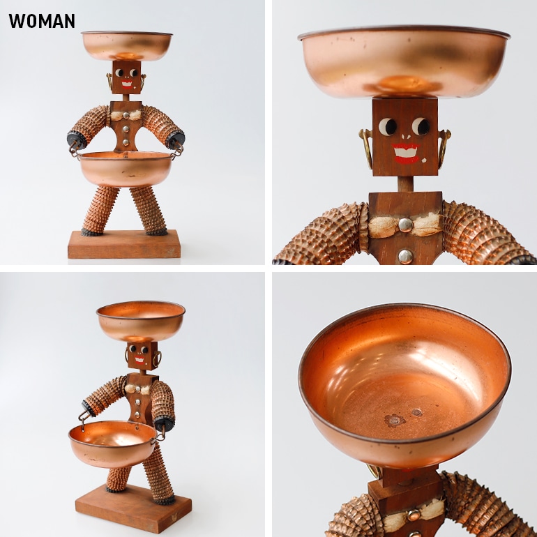 VINTAGE｜Folk Art Bottle Cap Couple