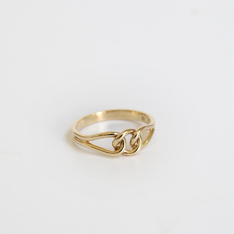 【1960s】9K GOLD KNOT RING