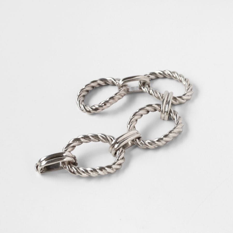【1980s】TIFFANY&Co. Oval Link Bracelet Made in France