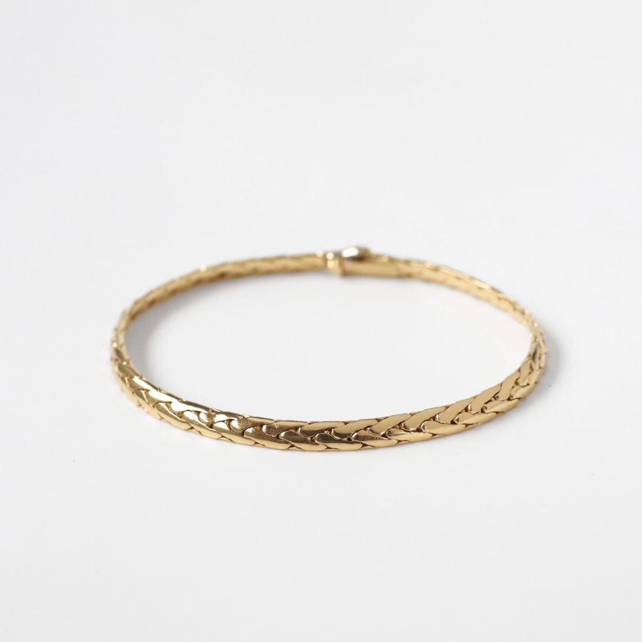 【VINTAGE】Cartier Woven Chain Bracelet 18k YG