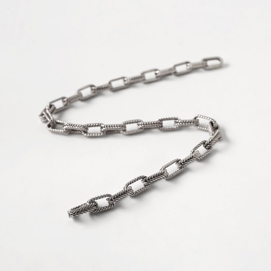 【1990s】TIFFANY&Co. Herringbone Necklace/Bracelet Made in France