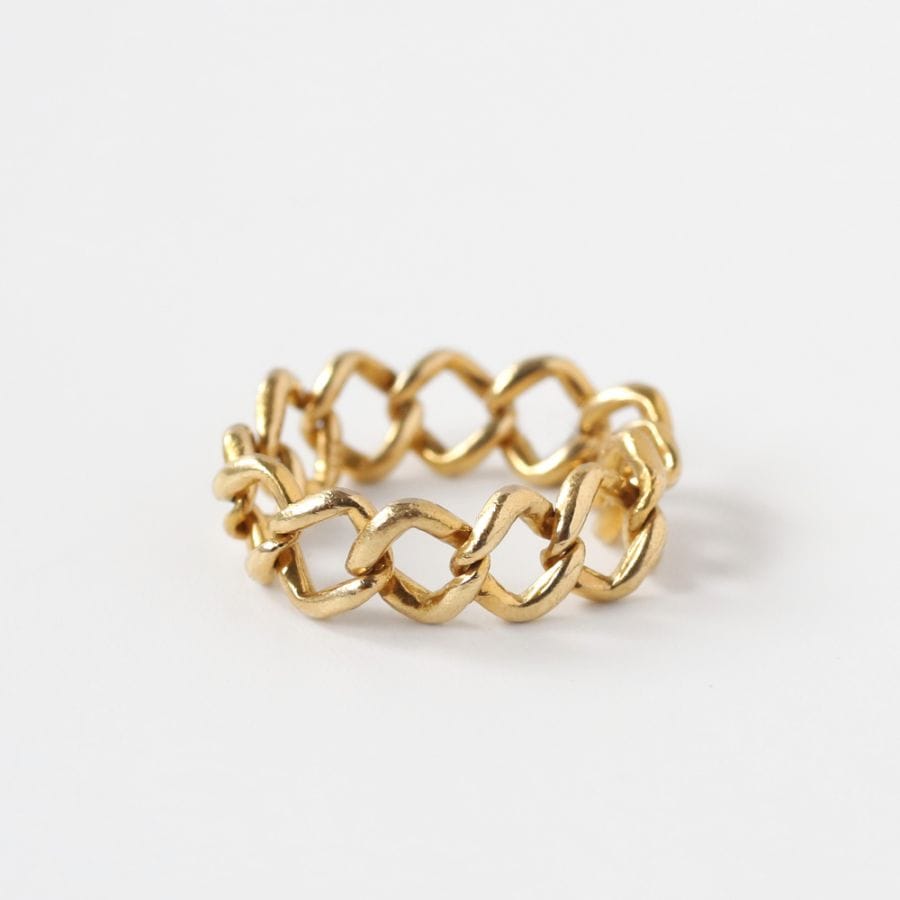 【1990s】TIFFANY&Co. 18k Gold Chain Ring