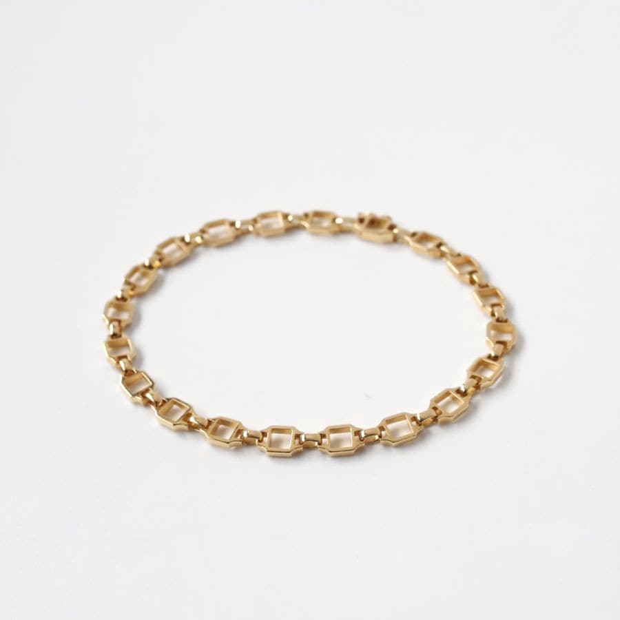 【1980s】Cartier Santos Bracelet 18k YG