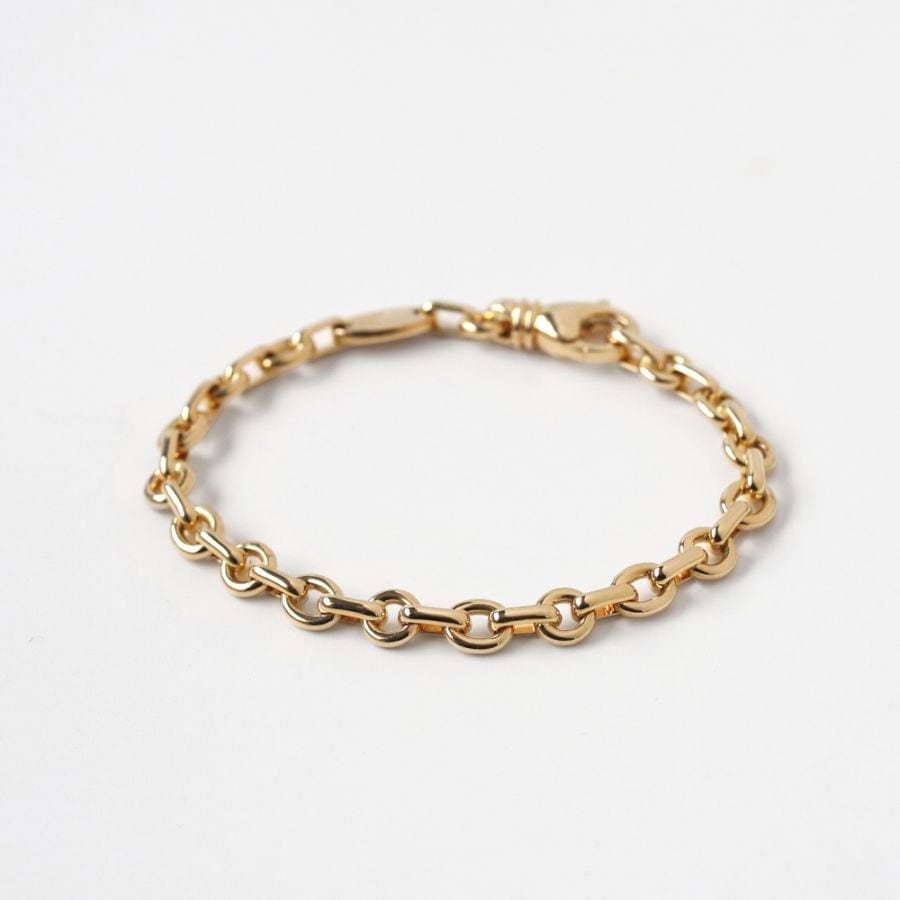 【VINTAGE】CHAUMET Round Link Chain Bracelet 18k YG