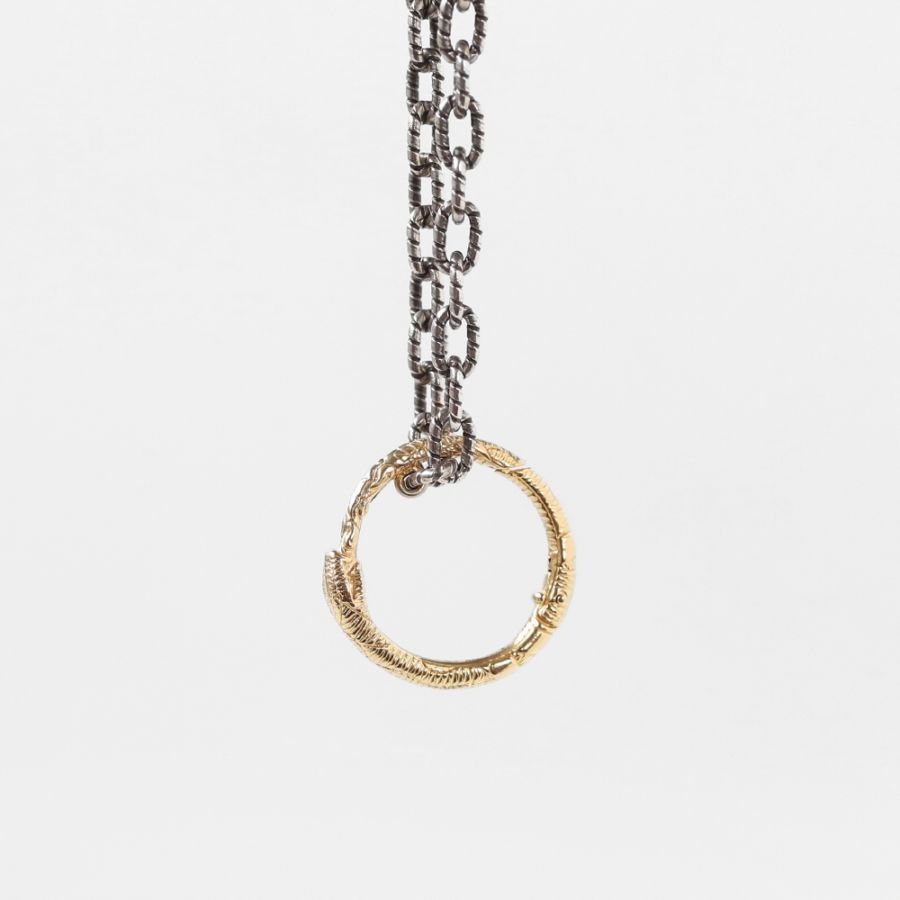 【OLD】GUCCI Ouroboros Necklace K18YG/925