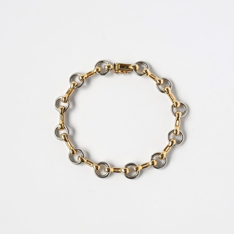 【1980s】Cartier Nouveau JCC Bracelet 18k YG/WG