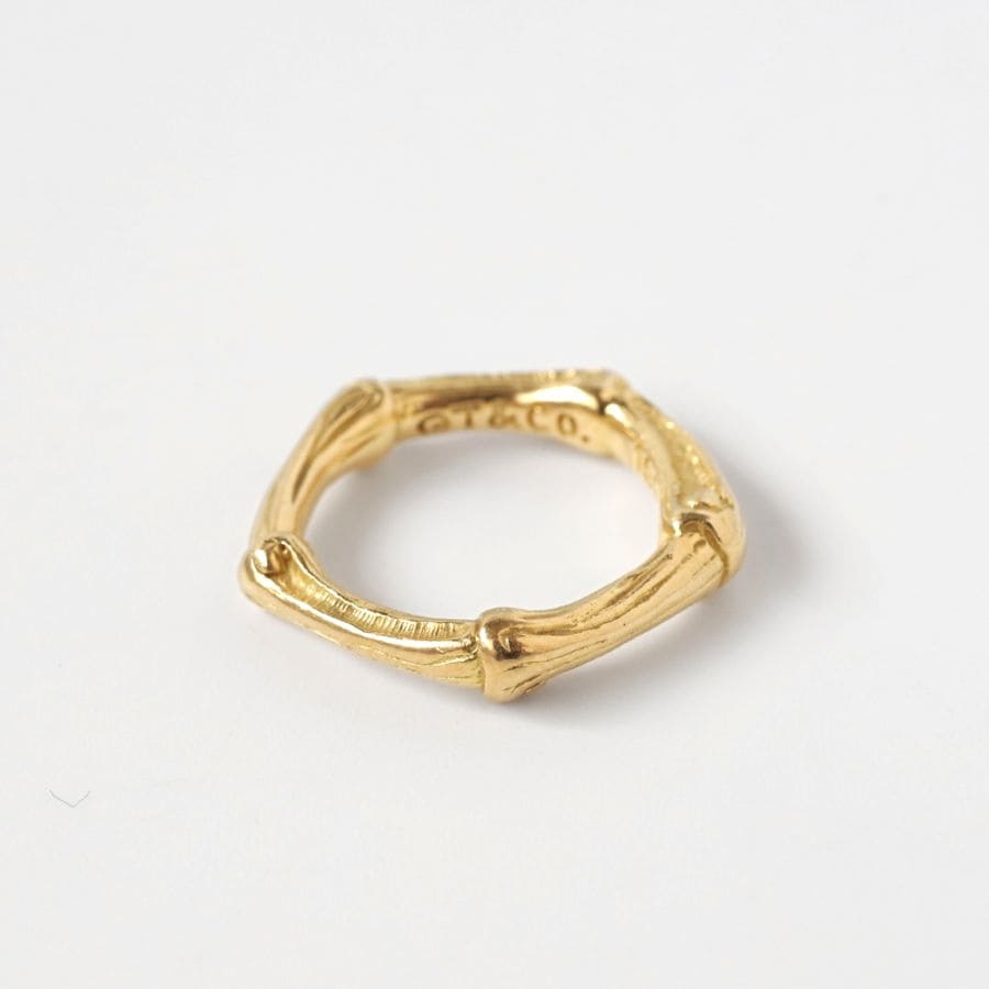 1980s】TIFFANY&Co. 18K Gold Bamboo Ring | VINATEGE TIFFANY＆Co