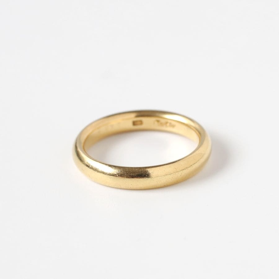 【VINTAGE】CARTIER Gold Band Ring 18K YG