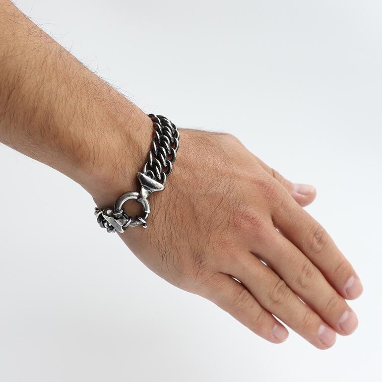 【VINTAGE】TIFFANY&Co. Double Chain Bracelet Short