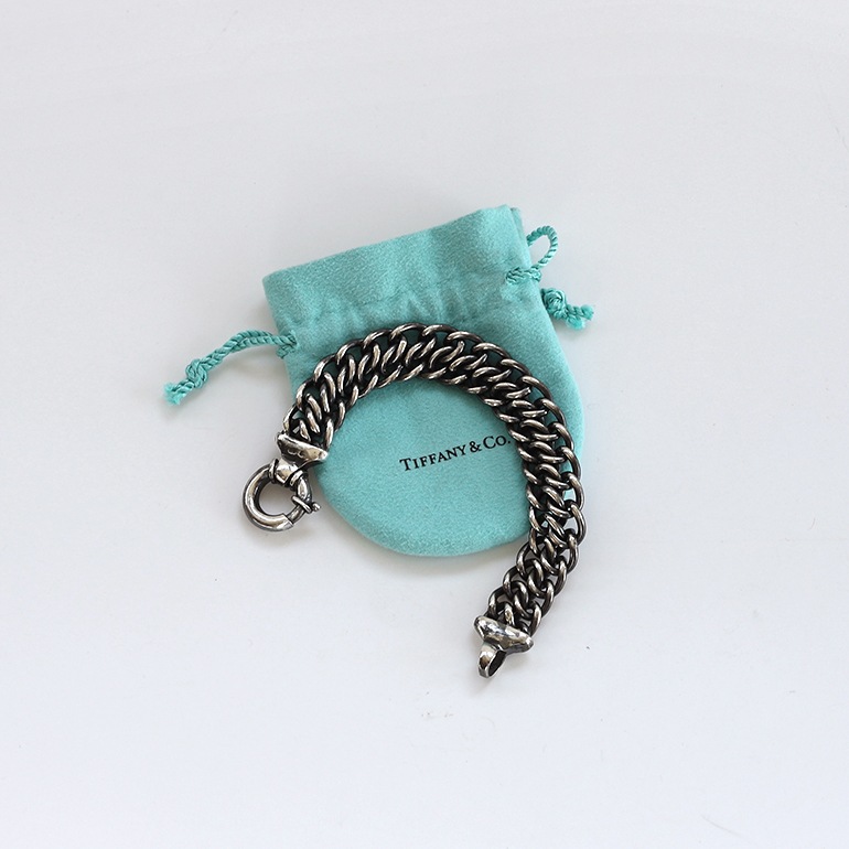 【VINTAGE】TIFFANY&Co. Double Chain Bracelet Short