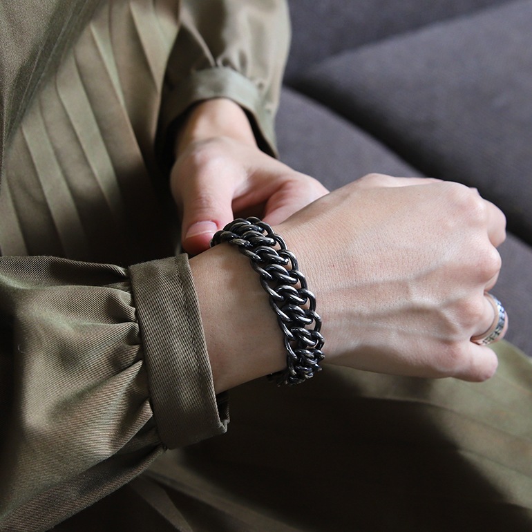 【VINTAGE】TIFFANY&Co. Double Chain Bracelet Short