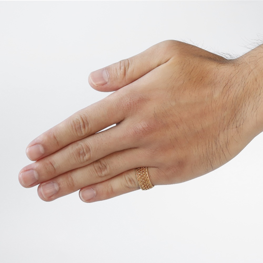 【VINTAGE】TIFFANY&Co. 18k Gold Woven Mesh Ring