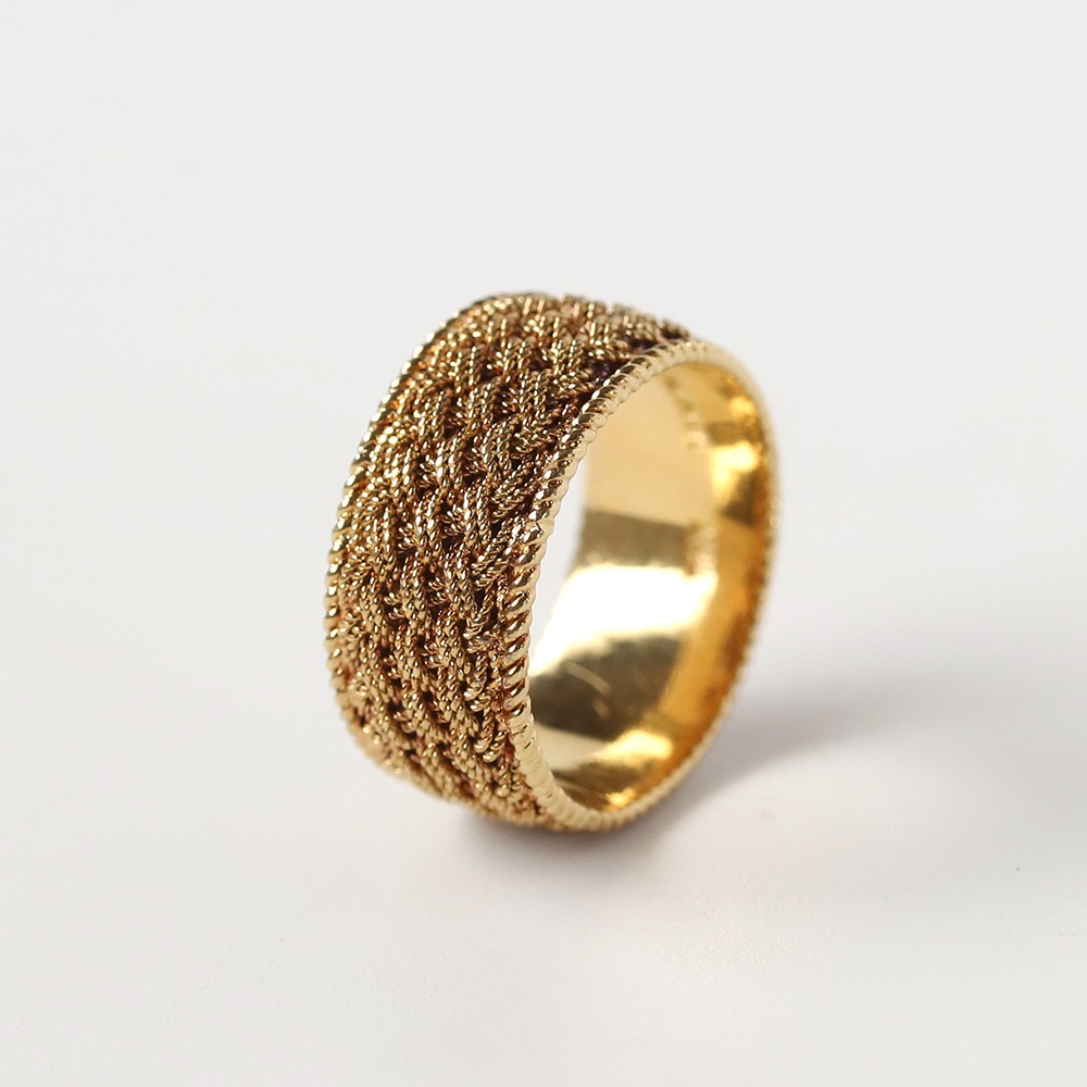 【VINTAGE】TIFFANY&Co. 18k Gold Woven Mesh Ring