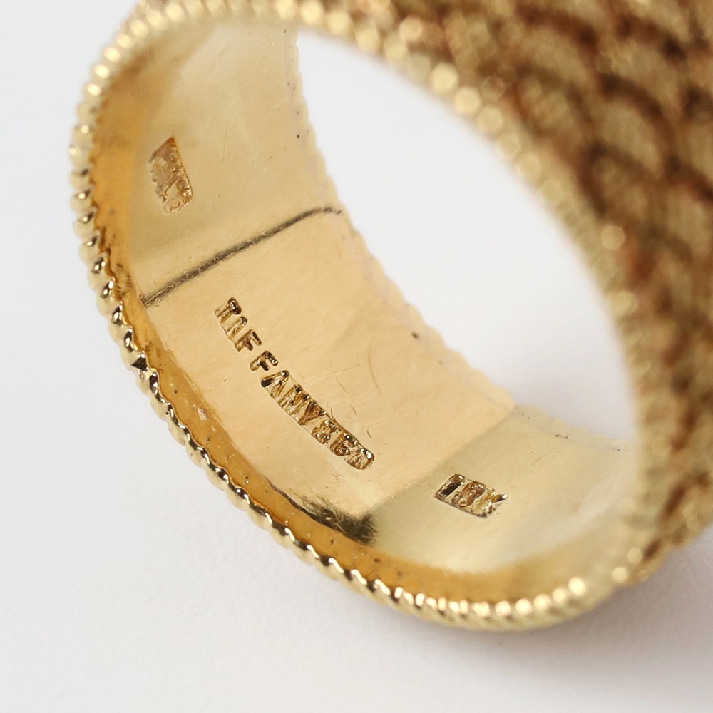 【VINTAGE】TIFFANY&Co. 18k Gold Woven Mesh Ring