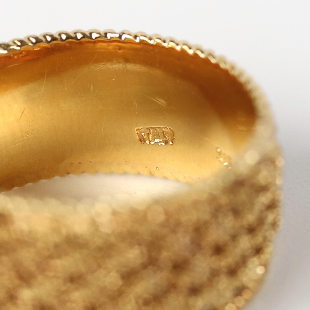 【VINTAGE】TIFFANY&Co. 18k Gold Woven Mesh Ring