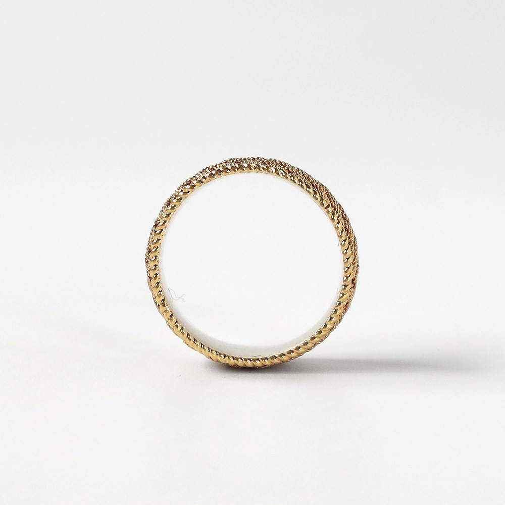 【VINTAGE】TIFFANY&Co. 18k Gold Woven Mesh Ring